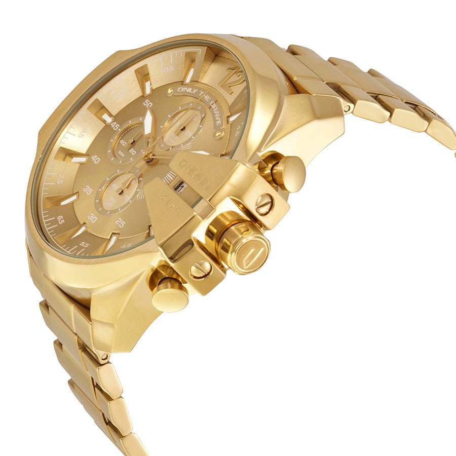 Diesel Big Daddy Analog Gold Dial Gold Stainless Steel Watch For Men - DZ7287 Buy Now By Diesel