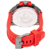 Diesel Mega Chief Chronograph Black Dial Red Silicone Strap Watch For Men - DZ4427 Buy Now By Diesel