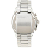 Diesel Mega Chief Chronograph White Dial Silver Steel Strap Watch For Men - DZ4477 Buy Now By Diesel