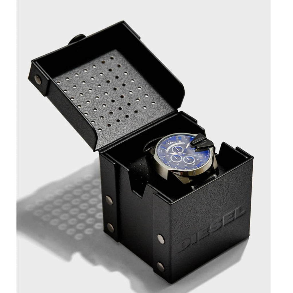 Diesel Mega Chief Chronograph Black Dial Grey Nylon Strap Watch For Men - DZ4523 Buy Now By Diesel