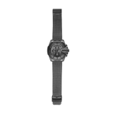 Diesel Mega Chief Chronograph Black Dial Black Mesh Strap Watch For Men - DZ4527 Buy Now By Diesel