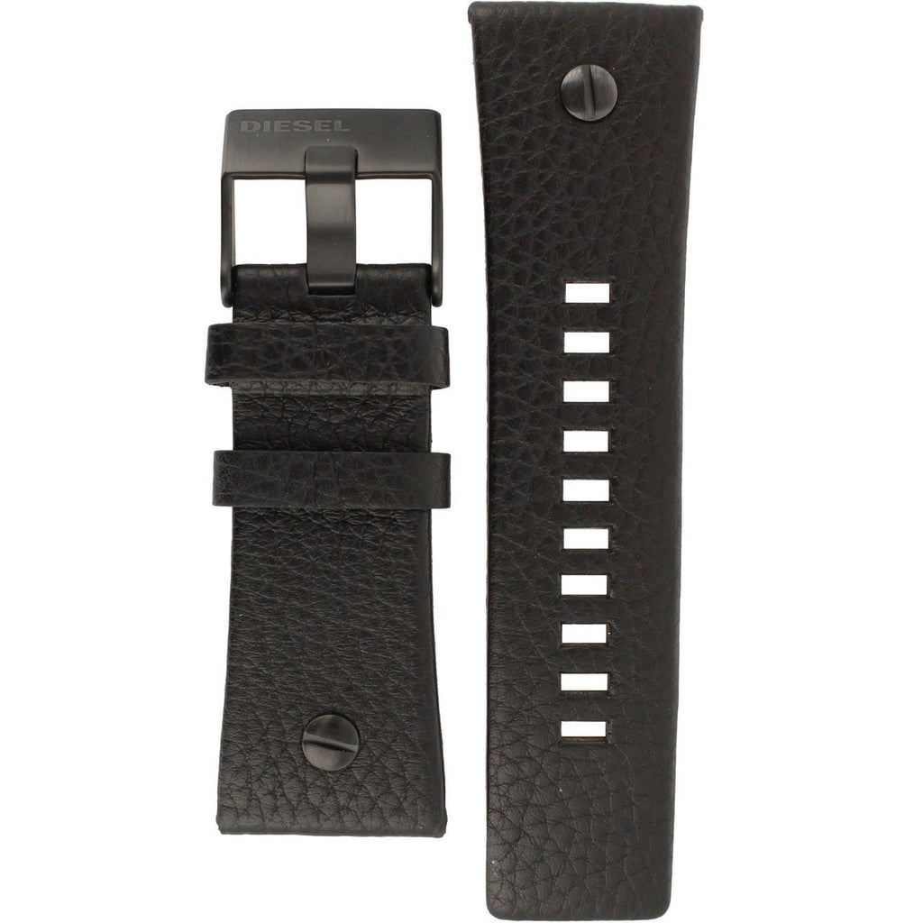 Diesel Big Daddy Blue Dial Black Leather Strap Watch For Men - DZ7127 Buy Now By Diesel