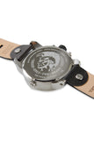 Diesel Little Daddy Black Dial Black Leather Strap Watch For Men - DZ7256 Buy Now By Diesel