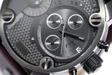 Diesel Little Daddy Dual Time Chronograph Grey Dial Stainless Steel Strap Watch For Men - DZ7263 Buy Now By Diesel