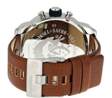 Diesel SBA Dual Time Black Dial Brown Leather Strap Watch For Men - DZ7264 Buy Now By Diesel