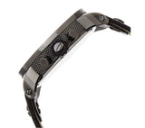 Diesel Badass Chronograph Anthracite Dial Black Leather Strap Watch For Men - DZ7270 Buy Now By Diesel