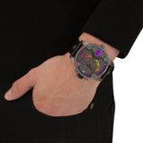 Diesel Badass Chronograph Anthracite Dial Black Leather Strap Watch For Men - DZ7270 Buy Now By Diesel