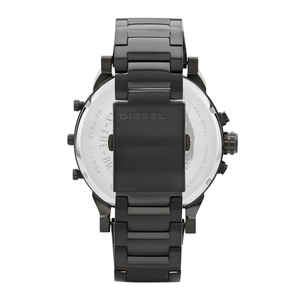 Diesel Mr Daddy 2.0 Chronograph Black Dial Black Steel Strap Watch For Men - DZ7396 Buy Now By Diesel