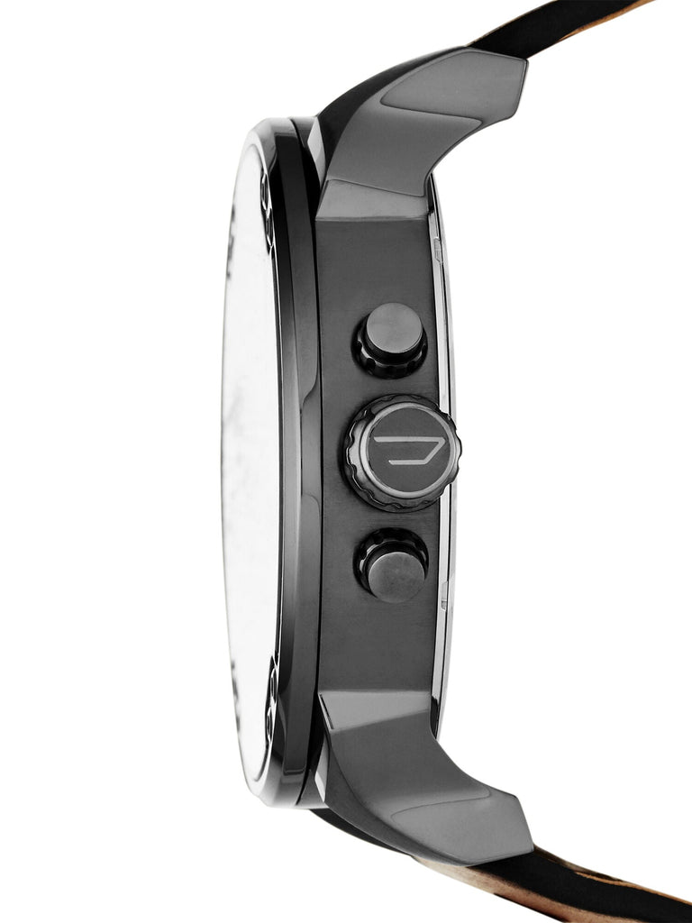 Diesel Mr Daddy 2.0 Chronograph Black Dial Brown Leather Strap Watch For Men - DZ7332 Buy Now By Diesel