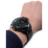 Diesel Uber Chief Chronograph Red Dial Black Steel Strap Watch For Men - DZ7373 Buy Now By Diesel