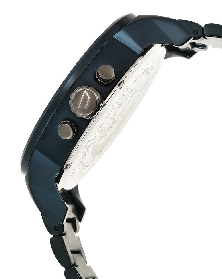 Diesel Daddy 2.0 Chronograph Grey Dial Blue Steel Strap Watch For Men - DZ7414 Buy Now By Diesel