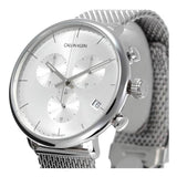 Calvin Klein High Noon Silver Dial Silver Mesh Bracelet Watch for Men - K8M27126 Buy Now By Calvin Klein