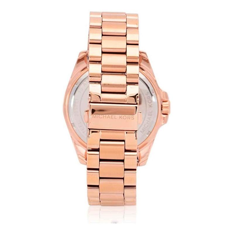 Michael Kors Bradshaw Rose Gold Dial Rose Gold Steel Strap Watch for Women - MK6437 Buy Now By Michael Kors