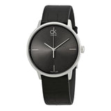 Calvin Klein Accent Black Dial Black Leather Strap Watch for Men - K2Y2X1CU Buy Now By Calvin Klein