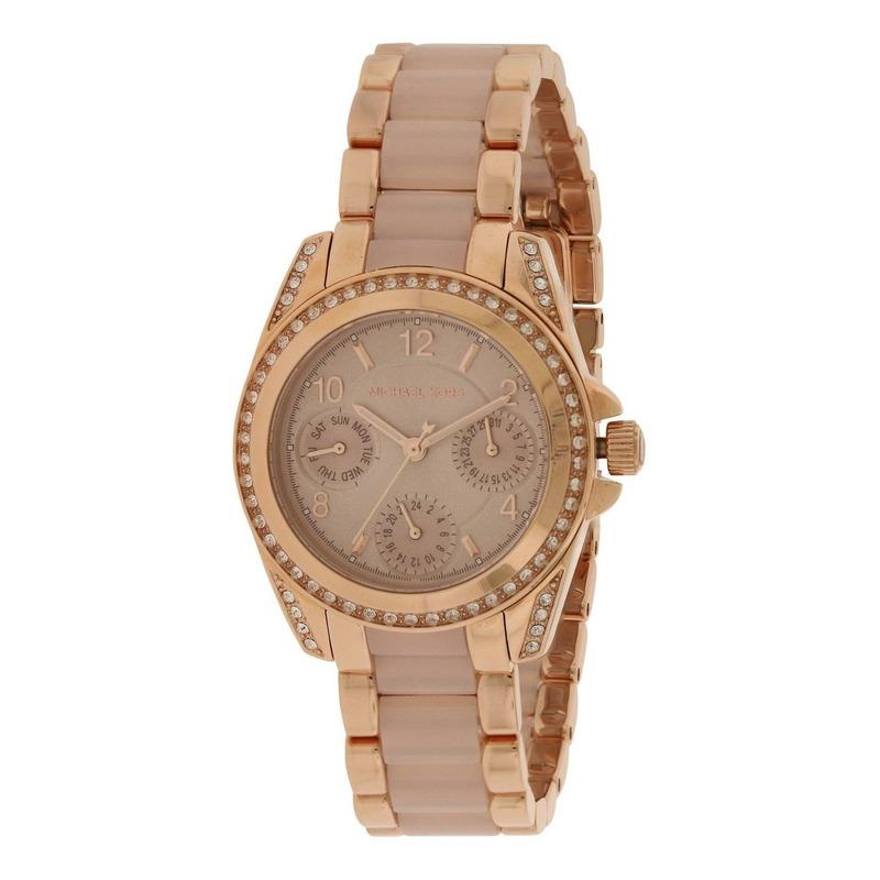 Michael Kors Blair Rose Gold Dial Two Tone Steel Strap Watch for Women - MK6175 Buy Now By Michael Kors
