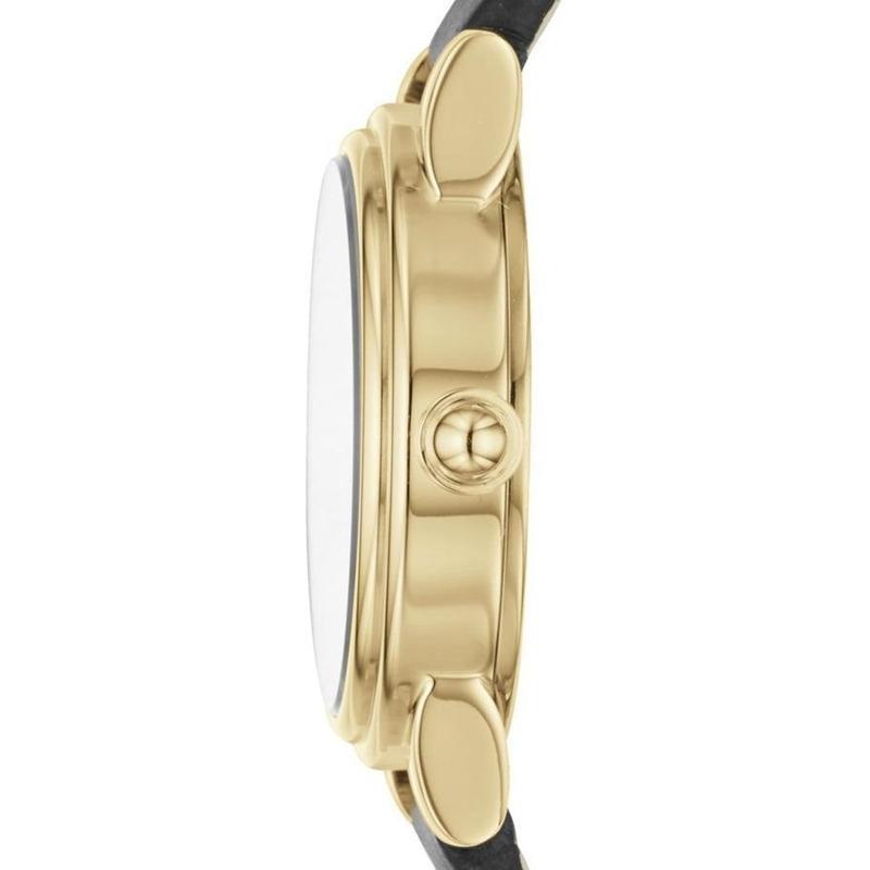 Marc Jacobs Corie Black Dial Black Leather Strap Watch for Women - MJ1580 Buy Now By Marc Jacobs