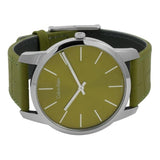 Calvin Klein City Green Dial Green Leather Strap Watch for Men - K2G211WL Buy Now By Calvin Klein
