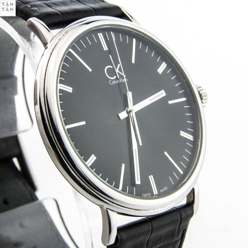 Calvin Klein Surround Black Dial Black Leather Strap Watch for Men - K3W211C1 Buy Now By Calvin Klein