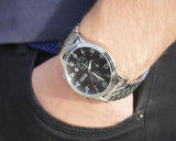 Hugo Boss Aeroliner Chronograph Black Dial Silver Steel Strap Watch For Men - 1512446 Buy Now By Hugo Boss