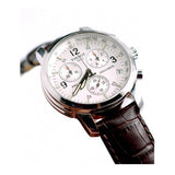 Tissot T Race PRC 200 Chronograph White Dial Brown Leather Strap Watch for Men - T17.1.516.32 Buy Now By Tissot