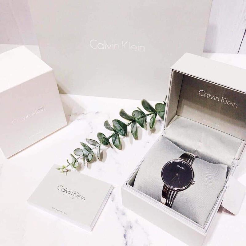 Calvin Klein Drift Black Dial Silver Steel Strap Watch for Women - K6S2N111 Buy Now By Calvin Klein