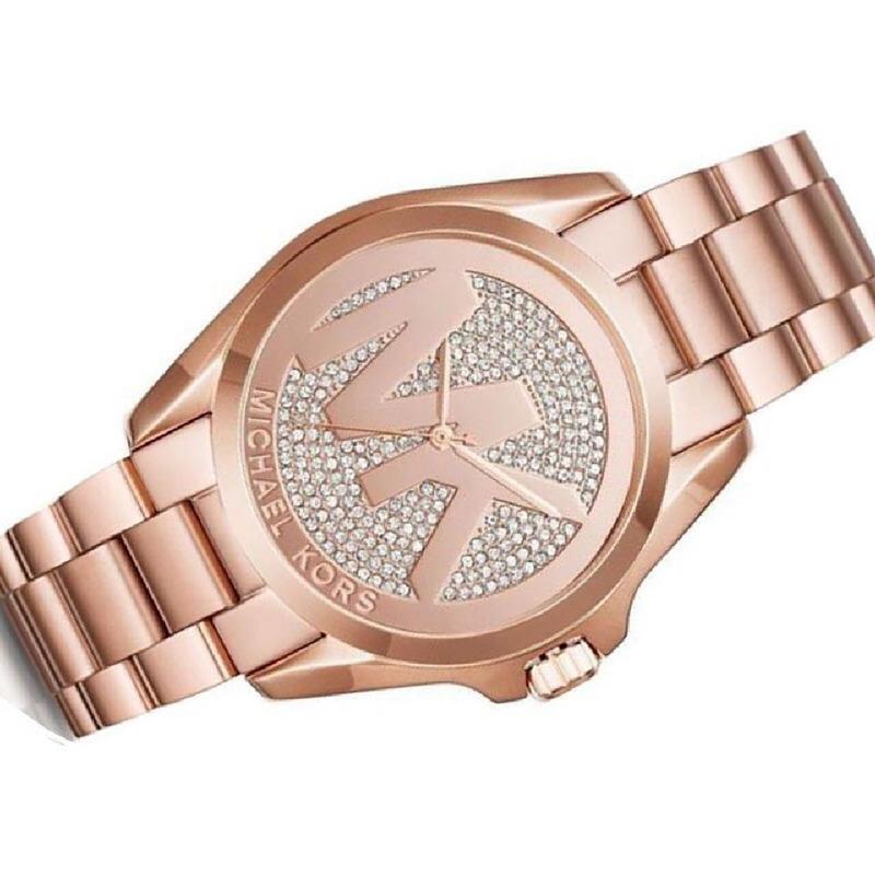 Michael Kors Bradshaw Rose Gold Dial Rose Gold Steel Strap Watch for Women - MK6437 Buy Now By Michael Kors
