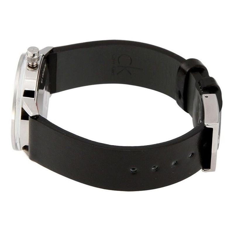 Calvin Klein Minimal Black Dial Black Leather Strap Watch for Men - K7621107 Buy Now By Calvin Klein