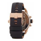 Diesel Little Daddy Black & Gold Dial Black Leather StrapWatch For Men - DZ7282 Buy Now By Diesel
