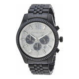 Michael Kors Lexington Chronograph Crystals Silver Dial Black Steel Strap Watch for Men - MK8605 Buy Now By Michael Kors