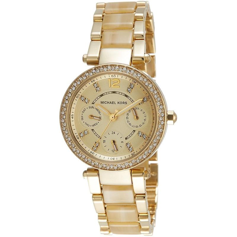 Michael Kors Parker Gold DIal Gold Steel Strap Watch for Women - MK5842 Buy Now By Michael Kors