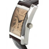 Emporio Armani Classic Beige Dial Brown Leather Strap Watch For Women - AR0155 Buy Now By Emporio Armani