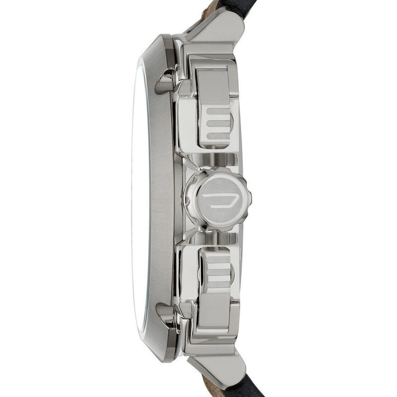 Diesel BAMF Chronograph Beige Dial Brown Leather Strap Watch For Men - DZ7343 Buy Now By Diesel