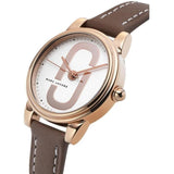 Marc Jacobs Corie White Dial Brown Leather Strap Watch for Women - MJ1581 Buy Now By Marc Jacobs