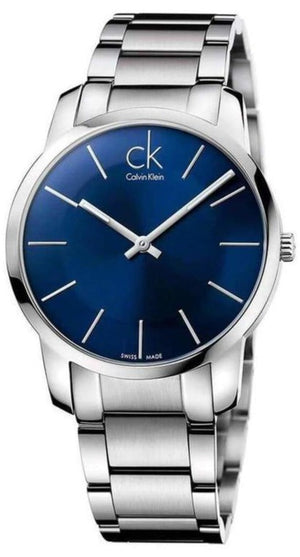 Calvin Klein City Blue Dial Silver Steel Strap Watch for Men - K2G2G14N Buy Now By Calvin Klein