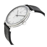Calvin Klein Surround Silver Dial Black Leather Strap Watch for Men - K3W211C6 Buy Now By Calvin Klein