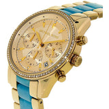 Michael Kors Ritz Gold Dial Two Tone Steel Strap Watch for Women - MK6328 Buy Now By Michael Kors