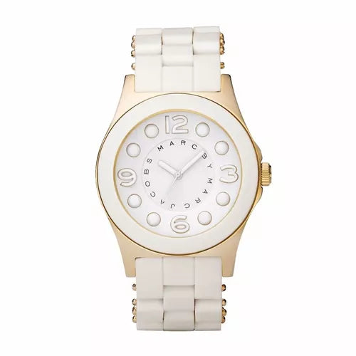 Marc Jacobs Pelly White Dial White SIlicone Strap Watch for Women - MBM2525 Buy Now By Marc Jacobs