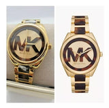 Michael Kors Janelle Three-Hand Gold Dial Two Tone Steel Strap Watch For Women - MK7136 Buy Now By Michael Kors