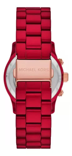 Michael Kors Runway Analog Chronograph Red Dial Red Steel Strap Watch for Women - MK7436 Buy Now By Michael Kors