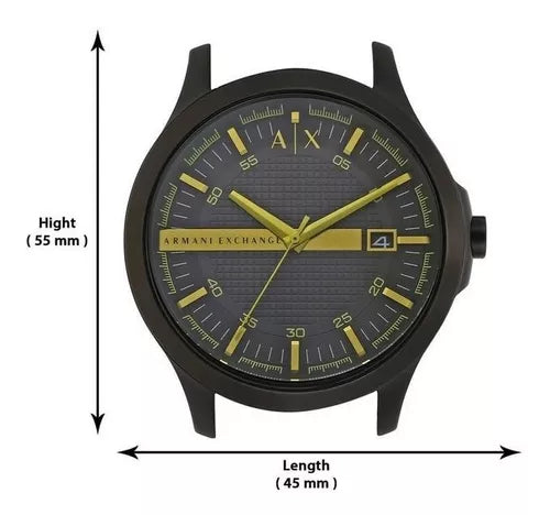 Armani Exchange Hampton Black Dial Black Steel Strap Watch For Men - AX2407 Buy Now By Armani Exchange