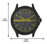 Armani Exchange Hampton Black Dial Black Steel Strap Watch For Men - AX2407 Buy Now By Armani Exchange