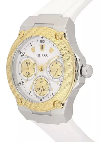 Guess Zena Analog White Dial White Rubber Strap Watch For Women - W1094L1 Buy Now By Guess