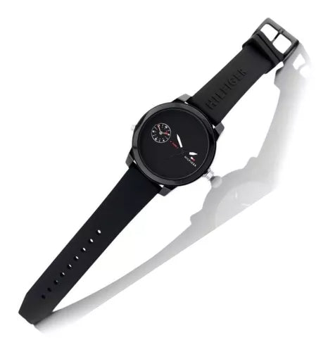 Tommy Hilfiger Denim Black Dial Black Rubber Strap Watch for Men - 1791326 Buy Now By Tommy Hilfiger