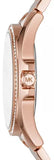 Michael Kors Kacie Three Hand Black Dial Rose Gold Steel Strap Watch for Women - MK6930 Buy Now By Michael Kors