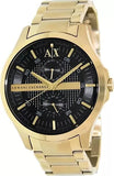 Armani Exchange Hampton Chronograph Black Dial Gold Steel Strap Watch For Men - AX2122 Buy Now By Armani Exchange