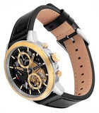 Tommy Hilfiger Henry Chronograph Black Dial Black Leather Strap Watch For Men - 1710474 Buy Now By Tommy Hilfiger