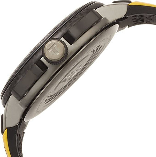 Tissot T Bike Cycling Tour de France Black Dial Two Tone Rubber Strap Watch For Men - T111.417.37.441.00 Buy Now By Tissot