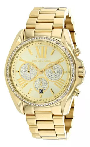 Michael Kors Bradshaw Quartz Gold Dial Gold Steel Strap Watch For Women - MK6538 Buy Now By Michael Kors
