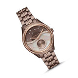 Michael Kors Lauryn Rose Gold Dial Brown Steel Strap Watch for Women - MK3757 Buy Now By Michael Kors