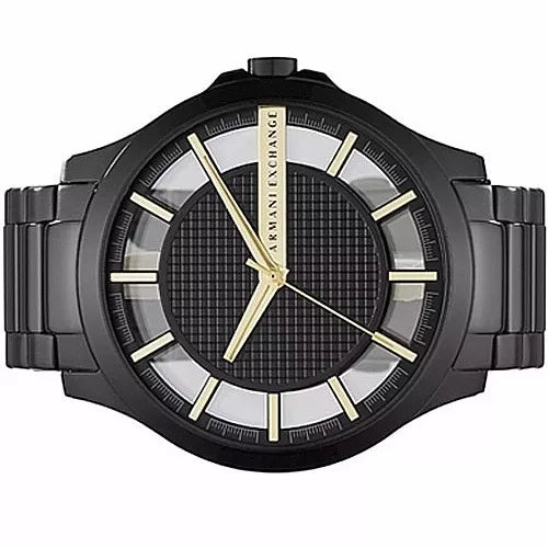 Armani Exchange Hampton Chronograph Black Dial Black Steel Strap Watch For Men - AX2192 Buy Now By Armani Exchange